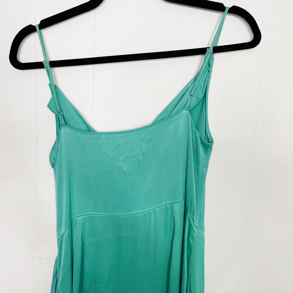 Saylor Mykonos Cowl Neck Asymmetrical Dress in Waterfall Green Small S Cocktail - Picture 7 of 12